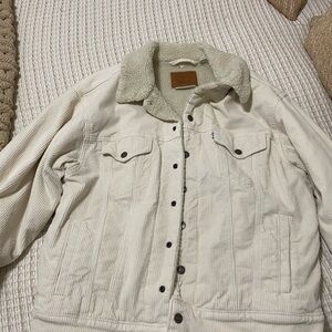 Levi's Cream Teddy Jacket